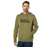 Sweatshirt à capuche Fjällräven Logo vert gris - M