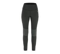 FJALLRAVEN 84790-550-048 Abisko Värm Trekking Tights W Leg warmer Femme Black-Iron Grey Taille XXS