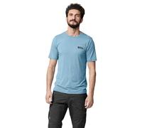 Fjallraven 86977-543 Abisko Wool Logo SS M T-Shirt Homme Dawn Blue Taille M