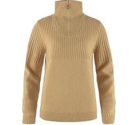 FJALLRAVEN 86993-196 Övik Half Zip Knit W Sweatshirt Femme Dune Beige Taille XXS