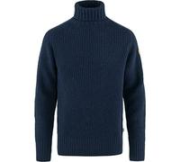 Fjallraven 87072-555 Övik Roller Neck Sweater M Sweatshirt Homme Dark Navy Taille S