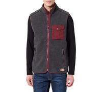 FJALLRAVEN 87073-030-352 Vardag Pile Fleece Vest M Sports vest Homme Dark Grey-Maroon Taille S