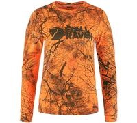 Fjallraven 87136-261 Värmland Wool LS W/Värmland Wool LS W Sweatshirt Femme Orange Multi Camo Taille M