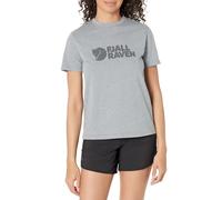 Fjällräven Logo Short Sleeve T-shirt Gris L Femme