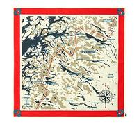 Fjallraven 87148-334 Swedish Classic Map Scarf Sports scarf Unisex True Red Taille OneSize