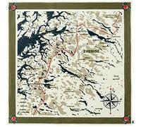 Fjallraven 87148-620 Swedish Classic Map Scarf Sports scarf Unisex Green Taille OneSize