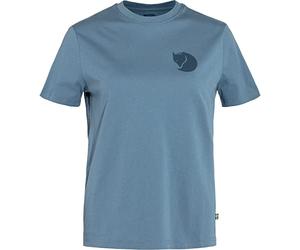 Fjallraven 87153-543 Fox Boxy Logo Tee W/Fox Boxy Logo Tee W T-Shirt Femme Dawn Blue Taille L
