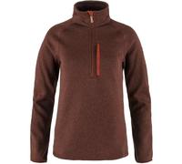 Fjallraven 87155-215 Övik Fleece Half Zip W Sweatshirt Femme Autumn Leaf Taille S