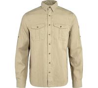 Fjällräven Övik Travel Long Sleeve Shirt Beige L Homme