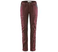 Fjallraven Abisko Lite Trekking TRS W Reg Pantalons Femme, Grenat foncé/Gris foncé, 44