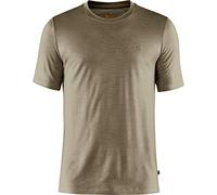 FJALLRAVEN Abisko Wool SS M T-Shirt pour Homme, Vert (Olive Claire), M