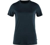 Fjällräven Abisko Wool SS - T-shirt en laine mérinos femme Dark Navy M