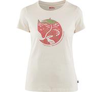 Fjallraven Arctic Fox Print T-Shirt W Tricot Femme, Blanc Craie, XS