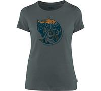 Fjallraven Arctic Fox Print T-Shirt W Tricot Femme, Multicolore (Dusk), S