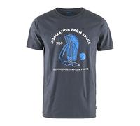 Fjallraven F87046-560 Space T-Shirt Print, Homme, Bleu Marine, XXL
