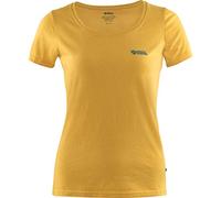 Fjallraven Femme Fjällräven Logo T-shirt W Tricot, Ocre, S EU