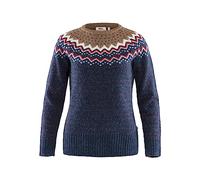 Pull Fjällräven Övik Knit manche longue bleu rouge blanc femme - M