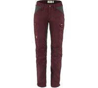 Fjallraven Kaipak Trousers Curved W Pants Womens, Dark Garnet-Dark Grey, 42
