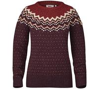 Pull Fjällräven Övik Knit manche longue grenat femme - M