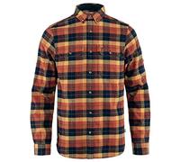 Fjallraven Singi Heavy Flannel Shirt, Feuille d'automne-Bleu Marine foncé, L Homme