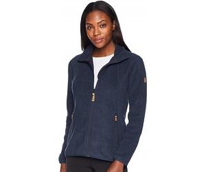 Fjallraven Stina Sweat-Shirt Zip Femme, Marine Noire, FR : M (Taille Fabricant : M)