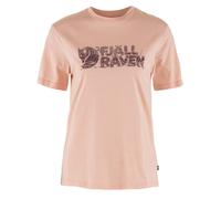 Fjallraven Womens Lush Logo T-Shirt Chalk Rose