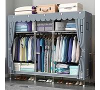 FJAUOQ Armoire De Rangement Garde-Robe Pliable en Tissu Intissé Garde-Robe Penderies pour Chambre D'Adulte Penderies Repliables Transportable Garde-Robe,002,66x45x170cm