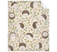 FJAUOQ Couverture à emmailloter super douce pour bébé, motif hérisson, couverture de réception pour poussette, couverture pour berceau, 101,6 x 76,2 cm pour bébé/chiot