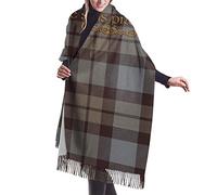 FJAUOQ Couverture châle tartan Outlander pour femme - Écharpe en cachemire doux - Grande couverture pashminas - 195,6 x 68,6 cm, Comme indiqué sur la photo, taille unique