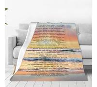 FJAUOQ Couverture Psaume 91 - Cadeau chrétien religieux avec verset de la Bible - Couverture polaire en flanelle chaude et douce pour prière - Pour femmes et adolescentes - Pour lit et canapé - 152,4