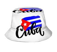 FJAUOQ Cuba Drapeau Seau Chapeau Protection Solaire Chapeau Cuba Drapeau pêcheur Chapeau été Voyage Plage Chapeau pour l'extérieur