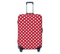 FJAUOQ Housse de bagage à pois rouge foncé - Housse de protection lavable pour bagages de 45,7 à 81,3 cm (valise non incluse), Comme indiqué sur la photo, L