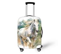 FJAUOQ Housse de bagage motif tortue de mer, ciel étoilé, housse de protection avec fermeture éclair, convient pour 45,7 à 81,3 cm, Cheval courant., M(22-24 IN)