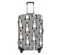 FJAUOQ Housse de protection lavable en forme de chien Boston Terrier - Convient aux bagages de 45,7 à 81,3 cm (valise non incluse), Comme indiqué sur la photo, M