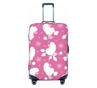 FJAUOQ Housse de protection lavable pour valise de voyage motif caniche et chiot - Convient aux bagages de 45,7 à 81,3 cm (valise non incluse), Comme indiqué sur la photo, S