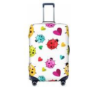 FJAUOQ Housse de protection lavable pour valises de 45,7 à 81,3 cm (valise non incluse) Motif coccinelles colorées, Comme indiqué sur la photo, XL