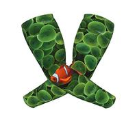 FJAUOQ Manchons de bras de refroidissement légers unisexes Poissons tropicaux de poisson clown Nemo couverture chaude de compression pour activités de plein air, Comme indiqué sur la photo, taille