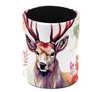 FJAUOQ Porte-crayons en cuir pour bureau - Motif cerf d'automne - Organiseur de crayons - Multifonctionnel - Fournitures de bureau pour la maison et l'école