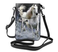 FJAUOQ Sea To Shining Sea Patriotique Mini pochette pour téléphone portable, sac à bandoulière pour femmes, porte-monnaie, cadeau pour adolescent, cheval, Taille unique