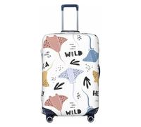 FJAUOQ Stingrays Housse de protection lavable de style scandinave pour valises de 45,7 à 81,3 cm (valise non incluse), Comme indiqué sur la photo, XL