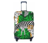 FJAUOQ Tiger Housse de protection lavable pour bagage de 45,7 à 81,3 cm (valise non incluse) Vert, Comme indiqué sur la photo, M