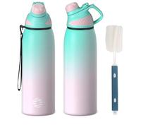 Fjbottle Gourde Isotherme avec Couvercle Magnétique - 400ml/600ml/800ml/1L/1.5L - Bouteille Isotherme Étanche sans BPA, Gourde Inox Bouche Standard, Gourde Enfant pour Sport, Gym, Voyage