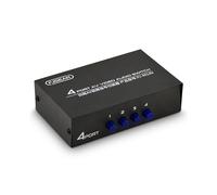 FJGEAR SéLecteur AV 4 en 1 Sortie Av RCA Interface Commutateur Audio et VidéO Commutateur AV Multifonction 4 Voies