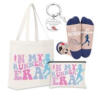 FJHAIY Cadeau de course à pied cool pour femme - Cadeau amusant pour course à pied - Sac de maquillage - Cadeau pour coureur, Ensemble de coureurs B