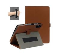 FJIASTB Étui pliable en cuir synthétique avec porte-stylo et dragonne, pour tablette TABWEE T60 12,2", marron