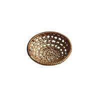 FJISD 10/15 * 3,5/4,5 cm jonc de mer décoratif Bol Coquille tissé à la Main Panier en rotin tissé Pain Panier de Nourriture tissé Panier de Fruits Rond Panier en rotin