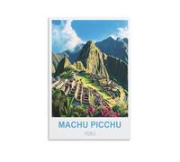 FJIWECWSQ Machu Picchu Poster de voyage vintage Pérou 40 x 60 cm
