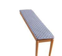 FJIXUO Coussins de siège Fins, Couleur Unie, Coton lavé, Long Coussin Banc, Housse canapé, rectangulaire, Polyvalent en Toutes Saisons pour Les Chaises De Bureau(Light Gray,35x120cm)