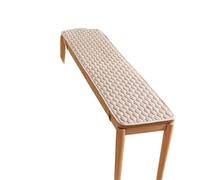 FJIXUO Coussins de siège Fins, Couleur Unie, Coton lavé, Long Coussin Banc, Housse canapé, rectangulaire, Polyvalent en Toutes Saisons pour Les Chaises De Bureau(Brown,35x180cm)