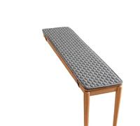 FJIXUO Coussins de siège Fins, Couleur Unie, Coton lavé, Long Coussin Banc, Housse canapé, rectangulaire, Polyvalent en Toutes Saisons pour Les Chaises De Bureau(Gray,30x180cm)